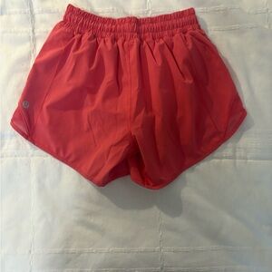 Lululemon Athletica Red Athletic Shorts Lightweight Elastic Waist